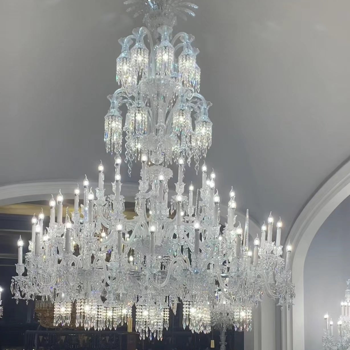 Luxury Large Multi Candles Chandelier Islam Crystal Ceiling Lighting Fixture For Living Room/ Hall Decoration-Chandeliers-Blushlighting-Blushlighting