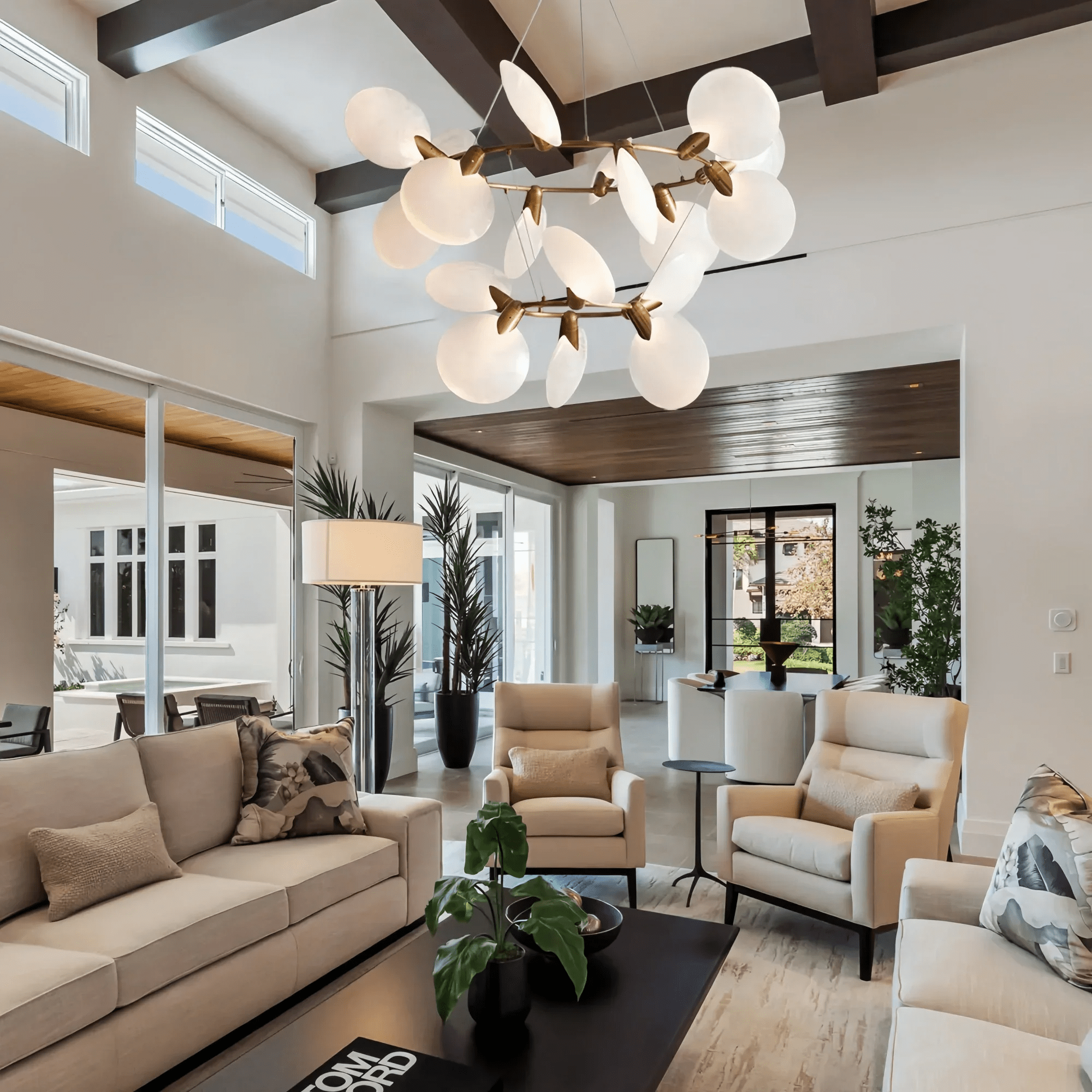 Lyla 2 - Tiered Halo Chandelier - Blushlighting