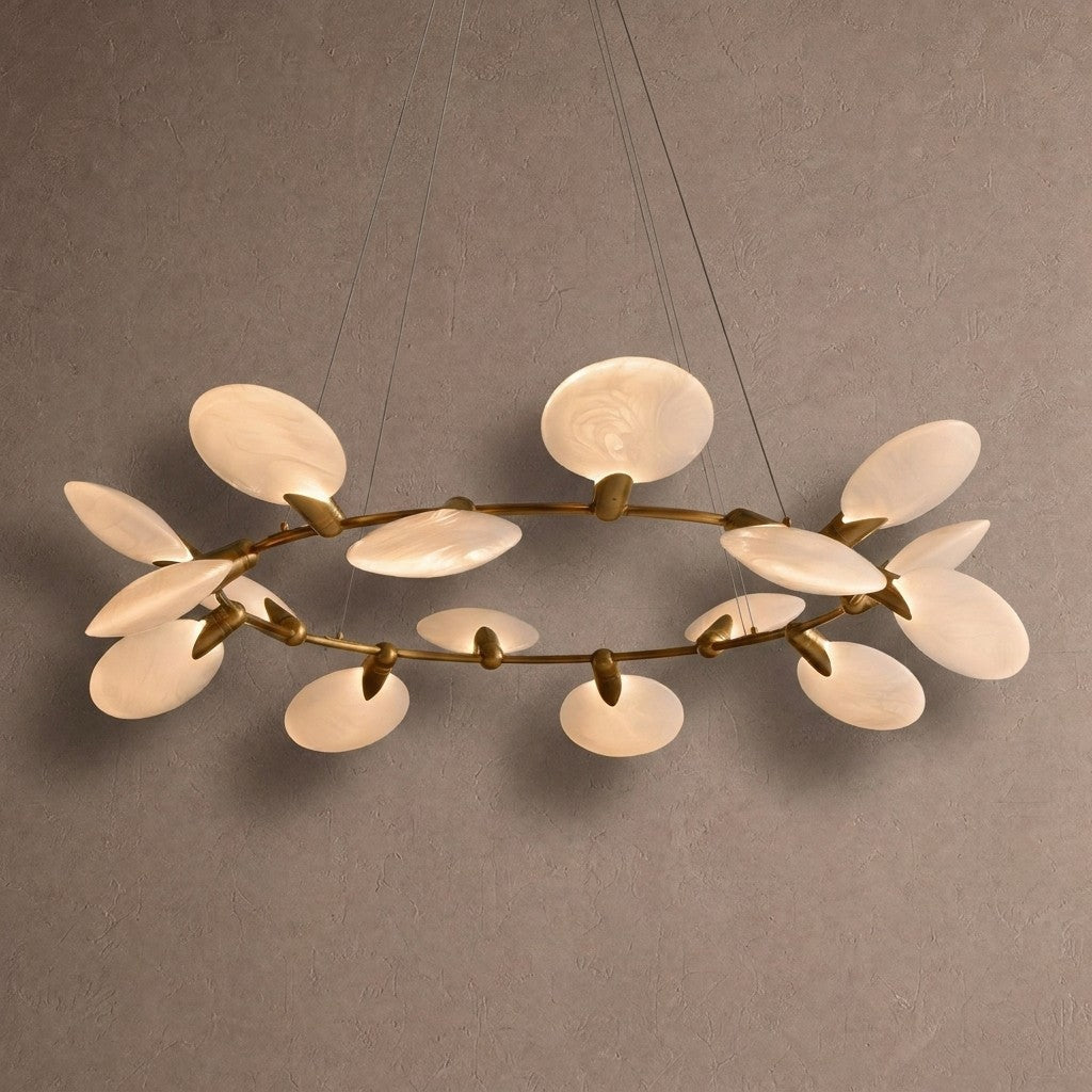 Lyla Halo Chandelier - 60"Blushlighting