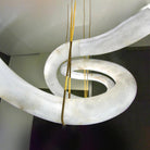 Oslo Infinity Symmetrical Entryway Alabaster Pendant Light-Blushlighting