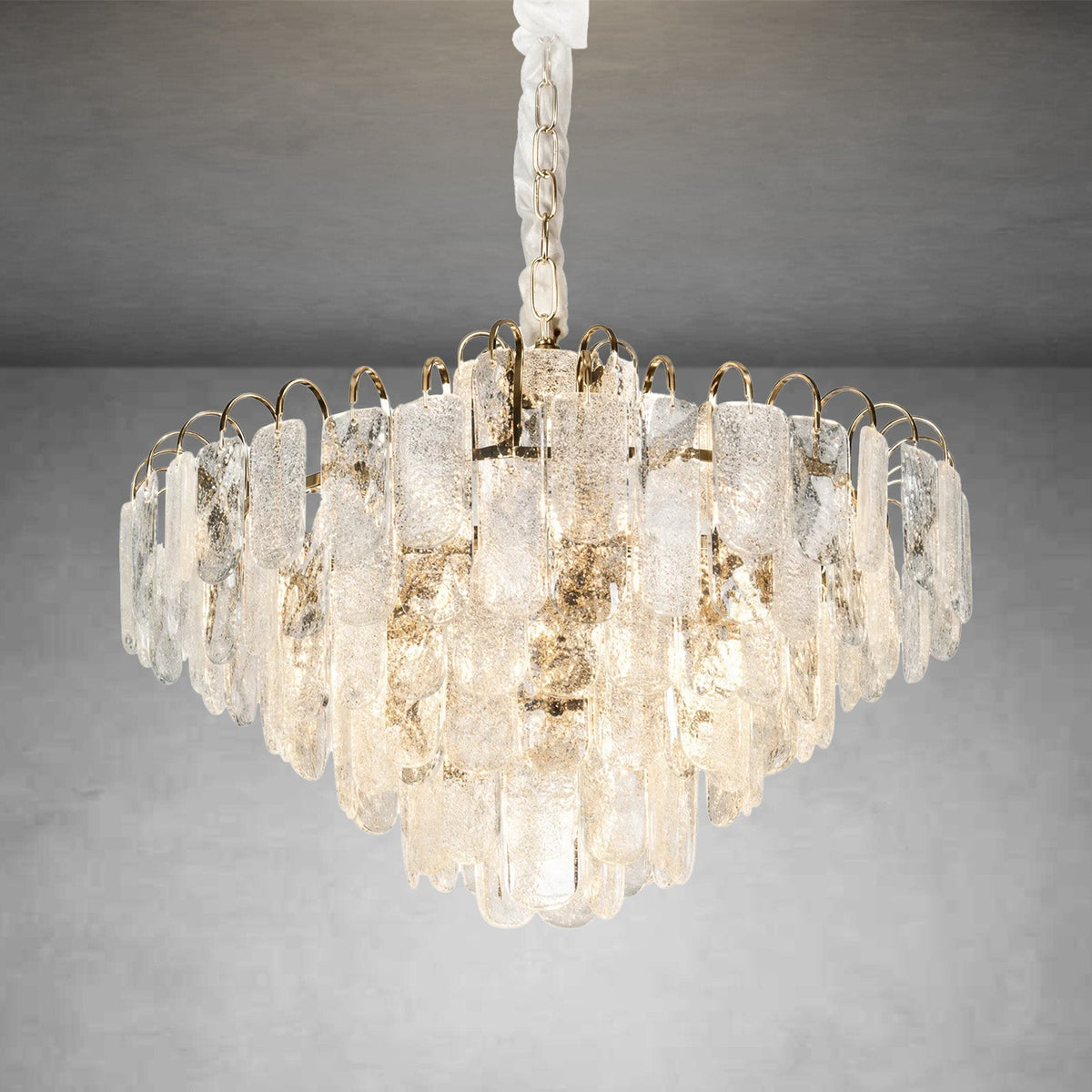 Madreperla Crystal Halo Chandelier - Blushlighting