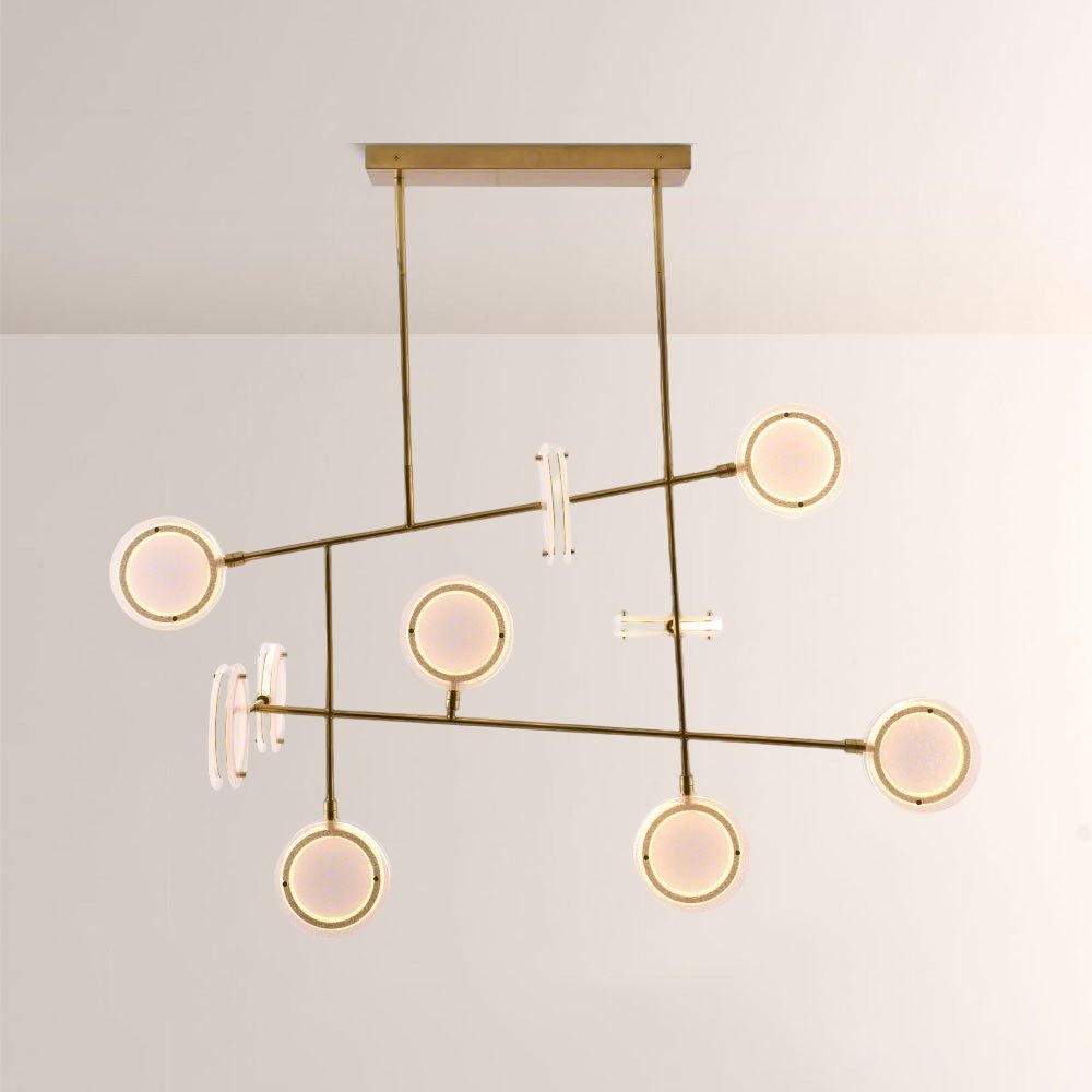 Mandel Linear Chandelier - Blushlighting