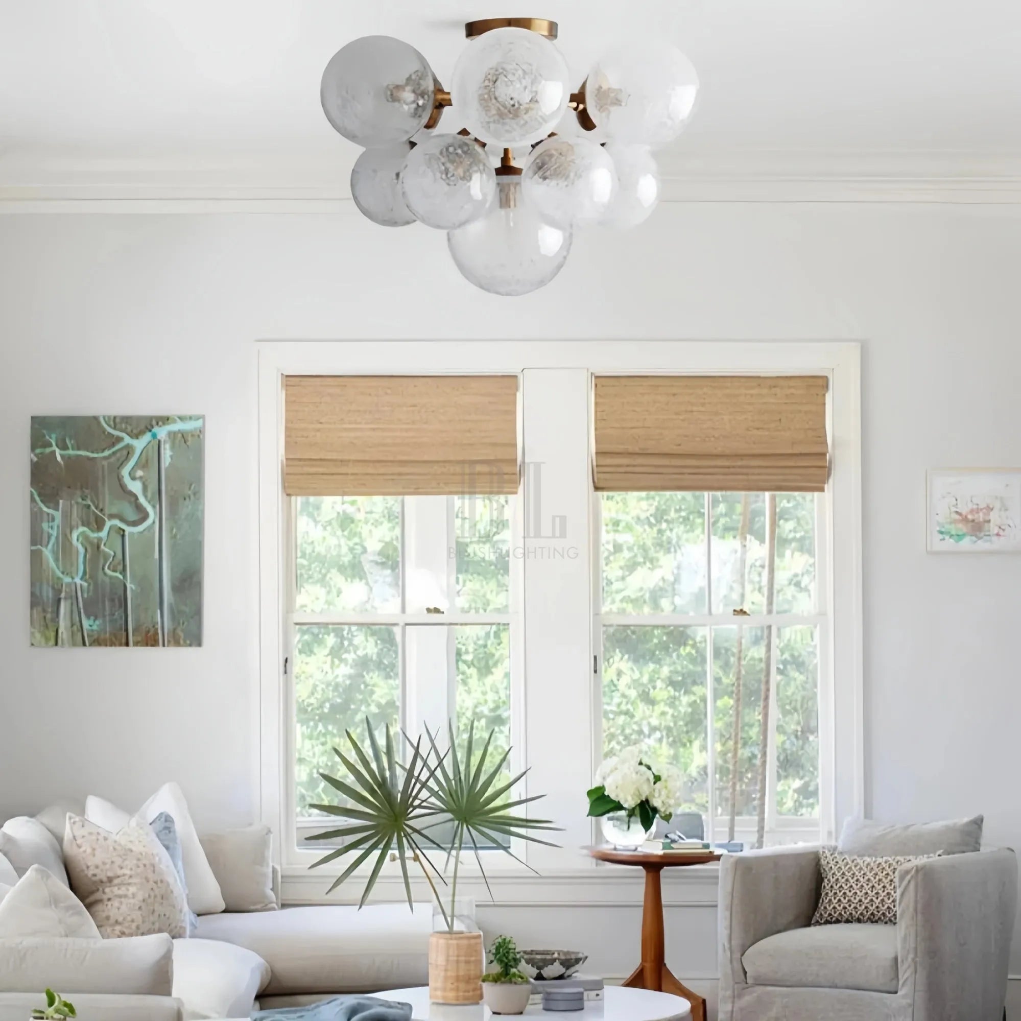 Mandoza Flushmount-Lighting-Blushlighting