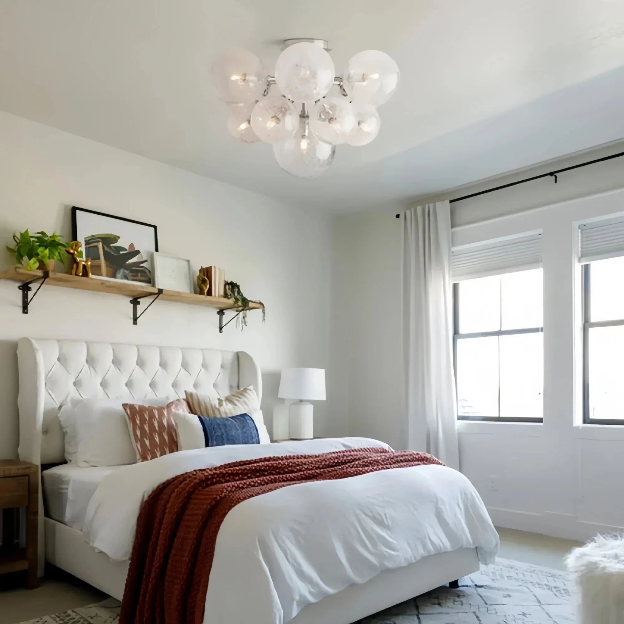 Mandoza Flushmount - NickelBlushlighting
