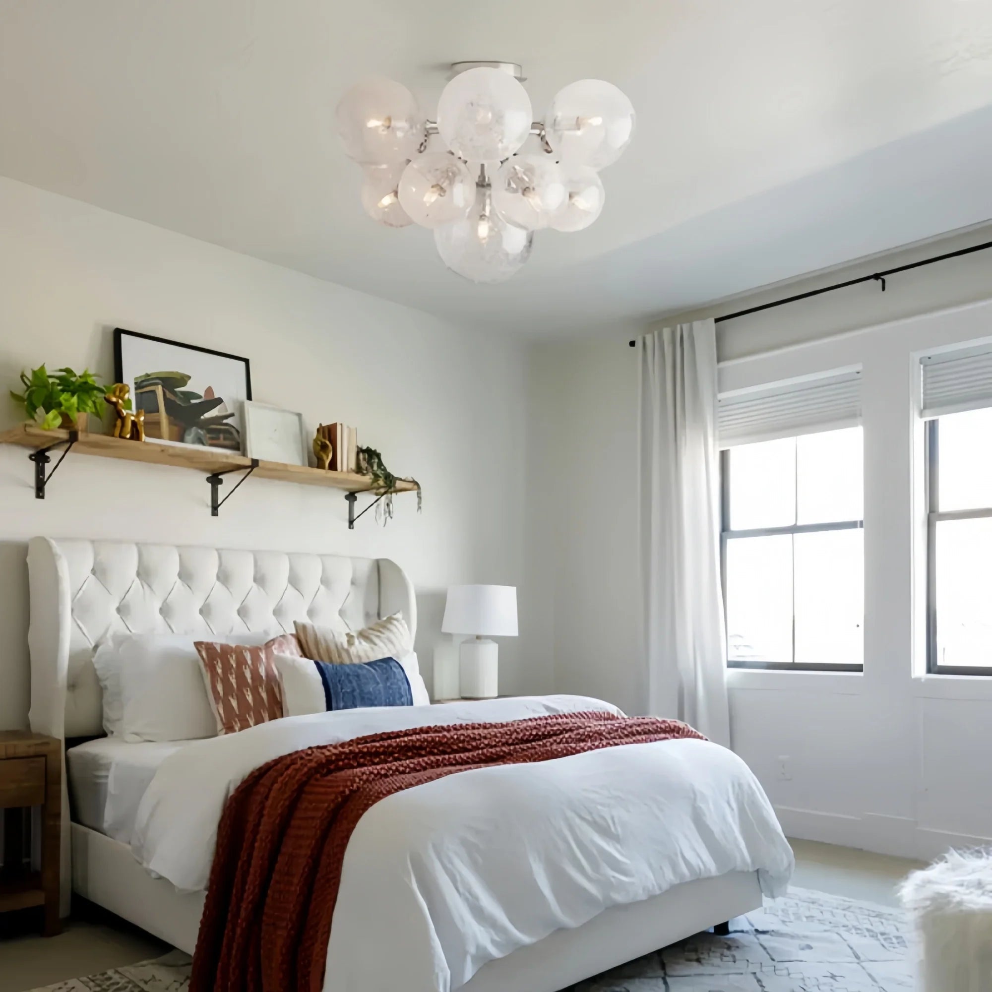 Mandoza Flushmount - NickelBlushlighting