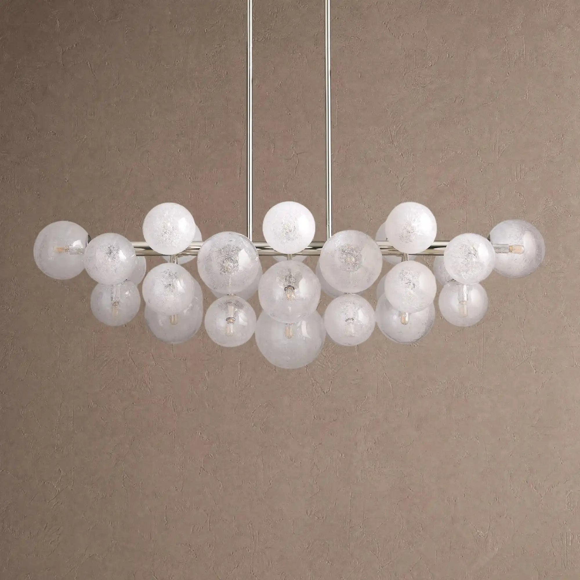 Mandoza Linear Chandelier - NickelBlushlighting