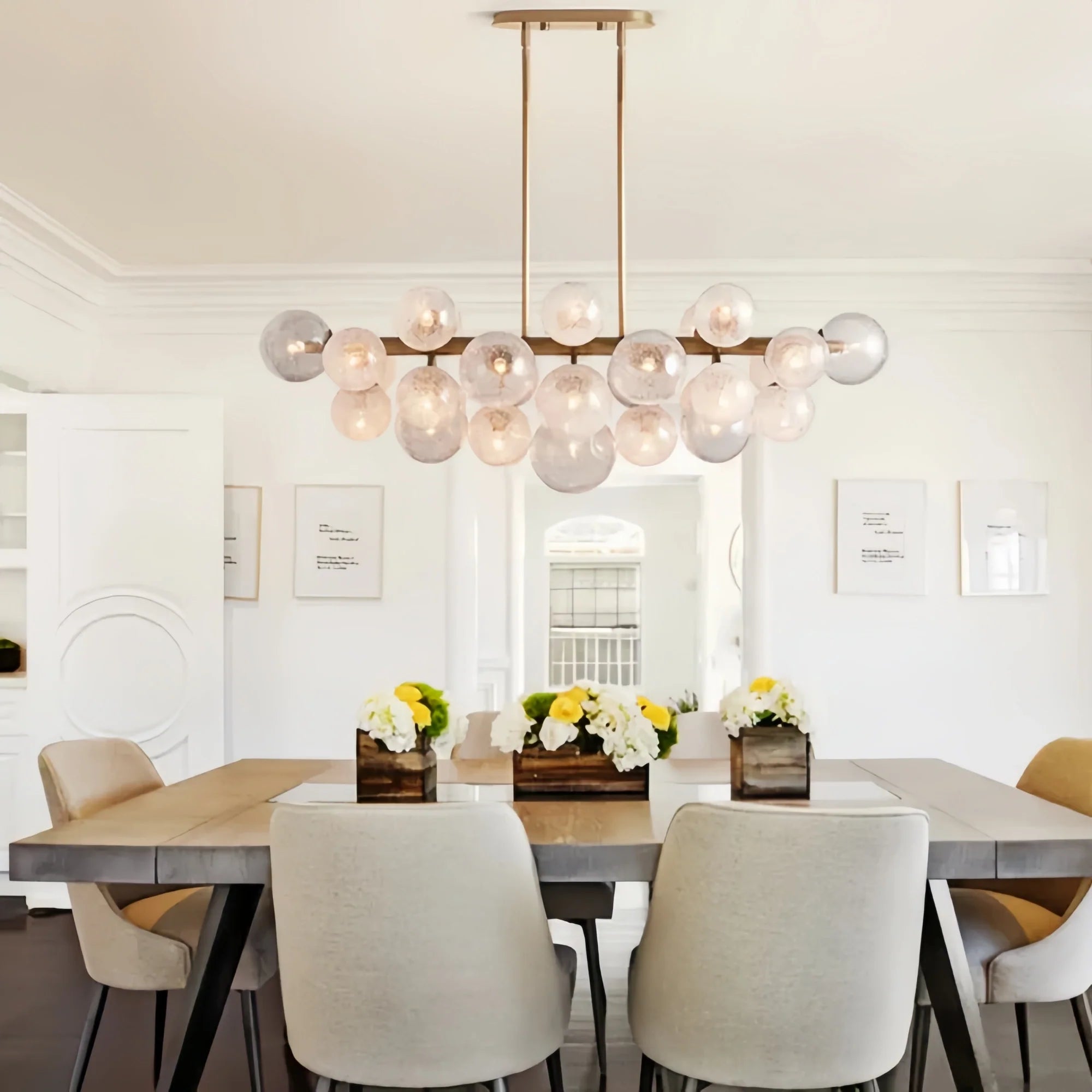 Mandoza Linear Chandelier-Lighting-Blushlighting