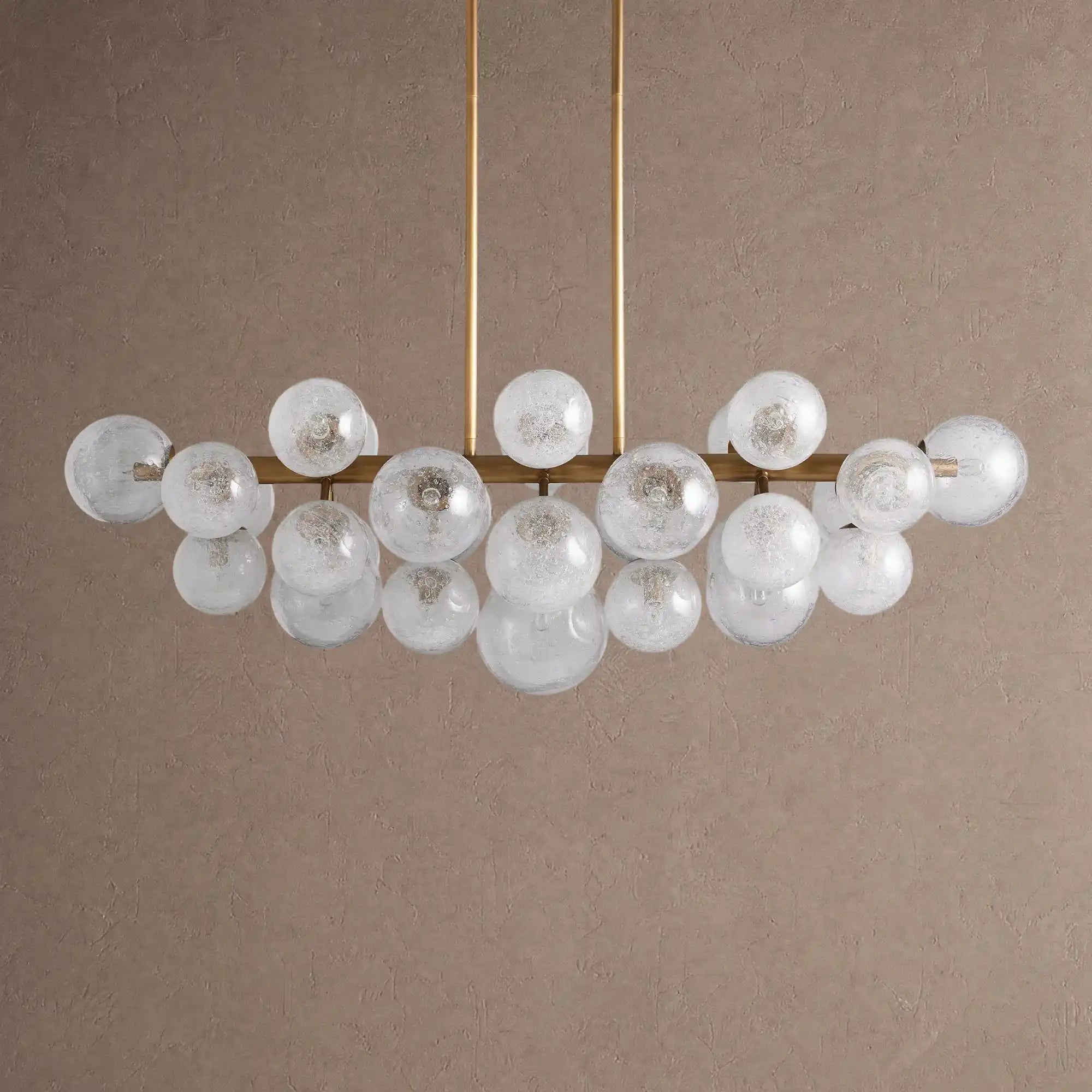 Mandoza Linear Chandelier - BrassBlushlighting