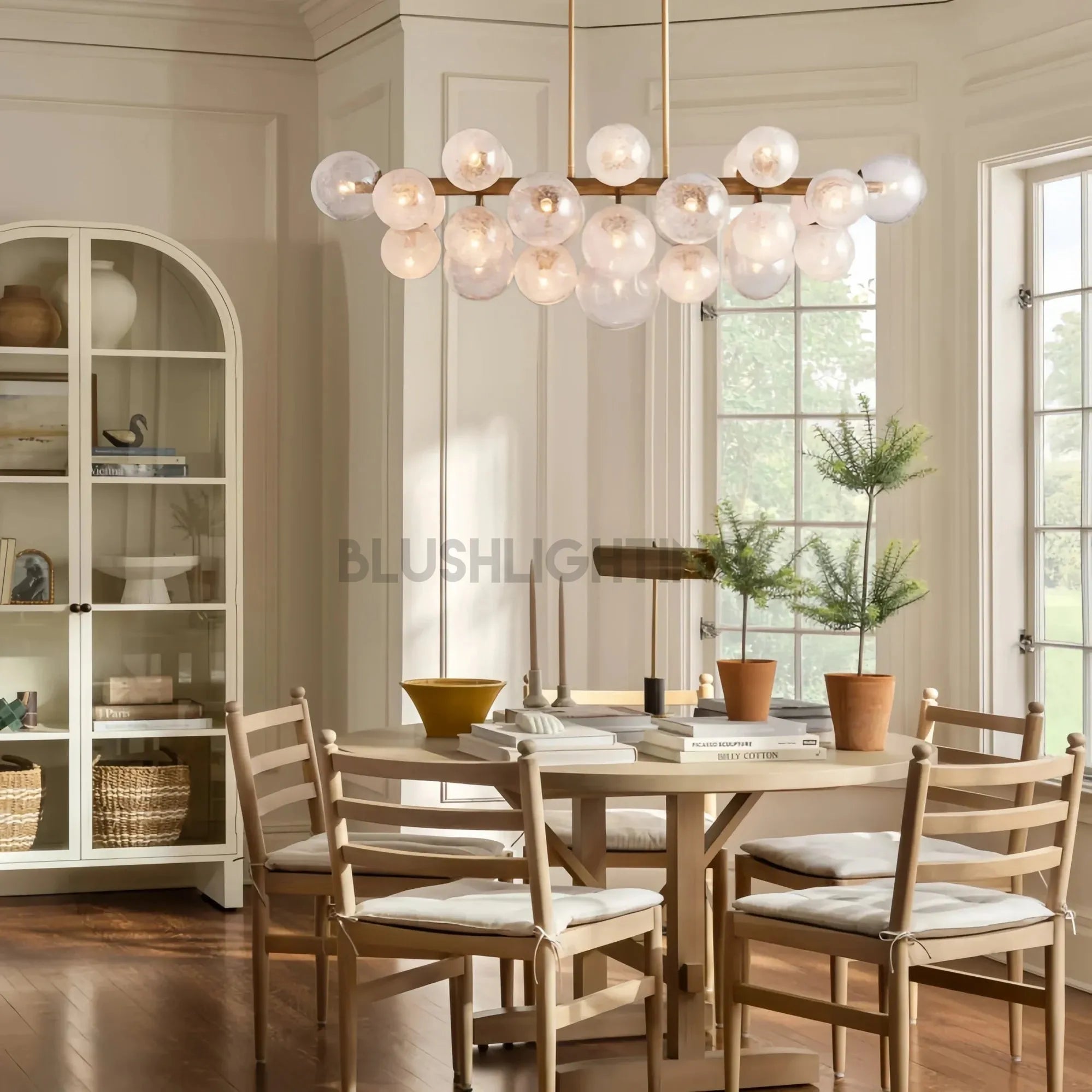 Mandoza Linear Chandelier - BrassBlushlighting