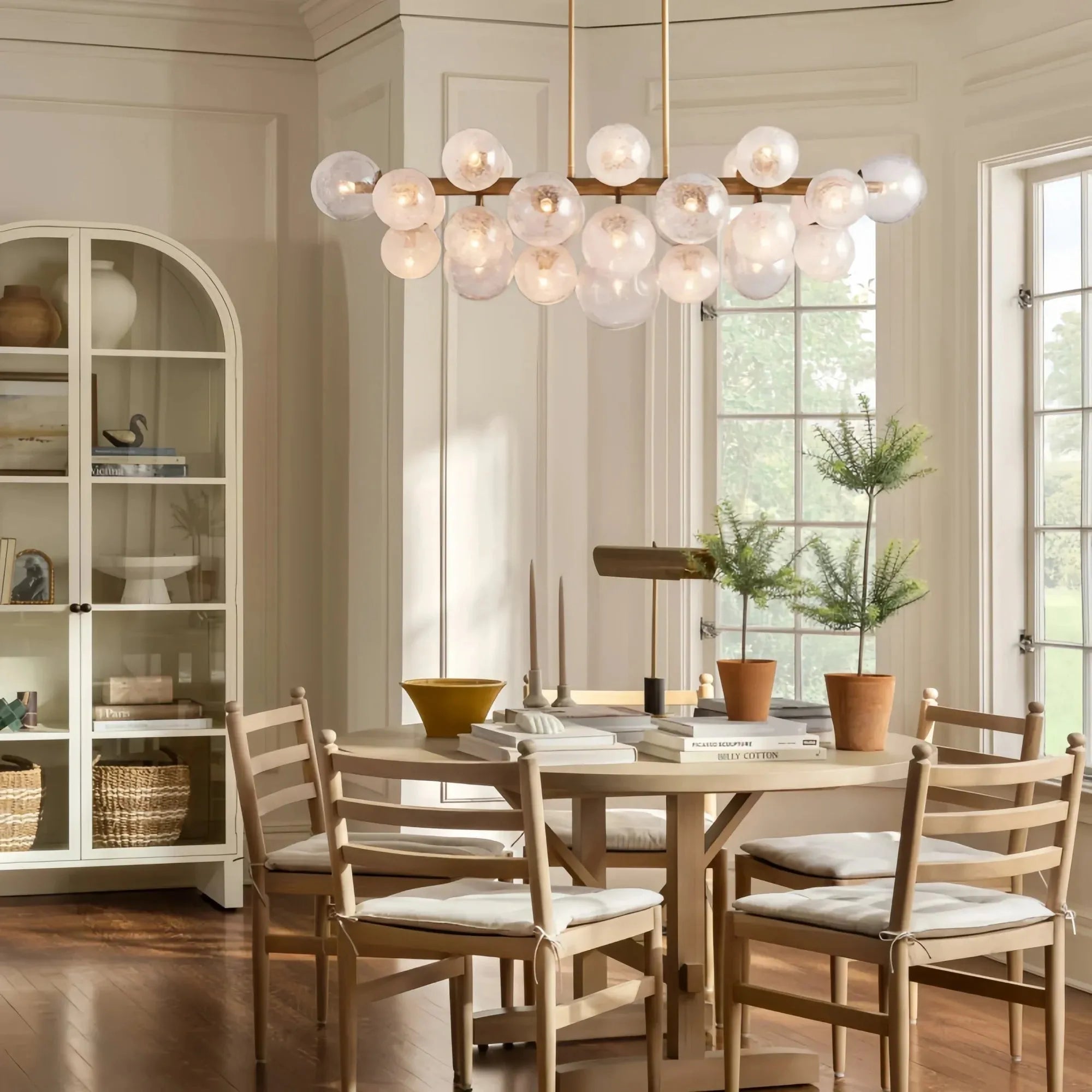 Mandoza Linear Chandelier - BrassBlushlighting