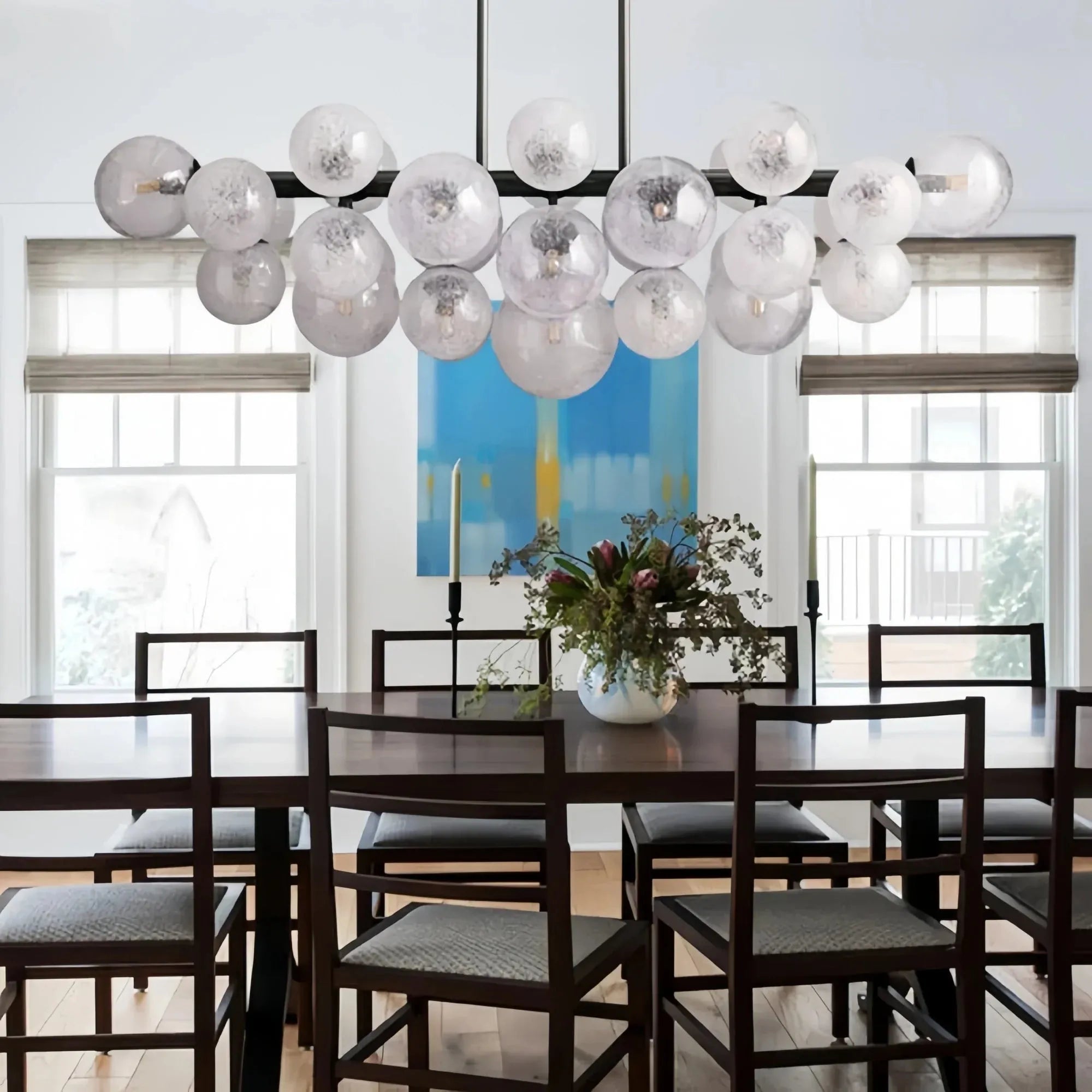 Mandoza Linear Chandelier - BrassBlushlighting