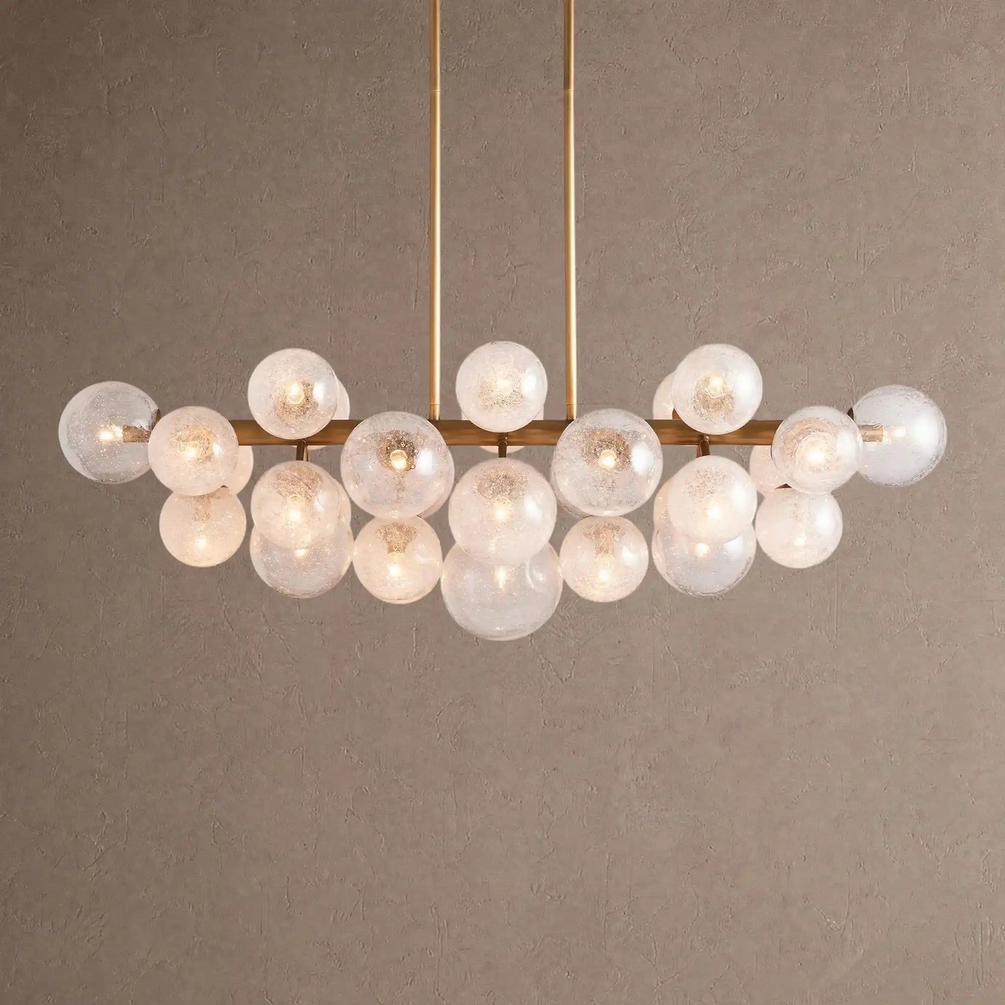 Mandoza Linear Chandelier - BrassBlushlighting