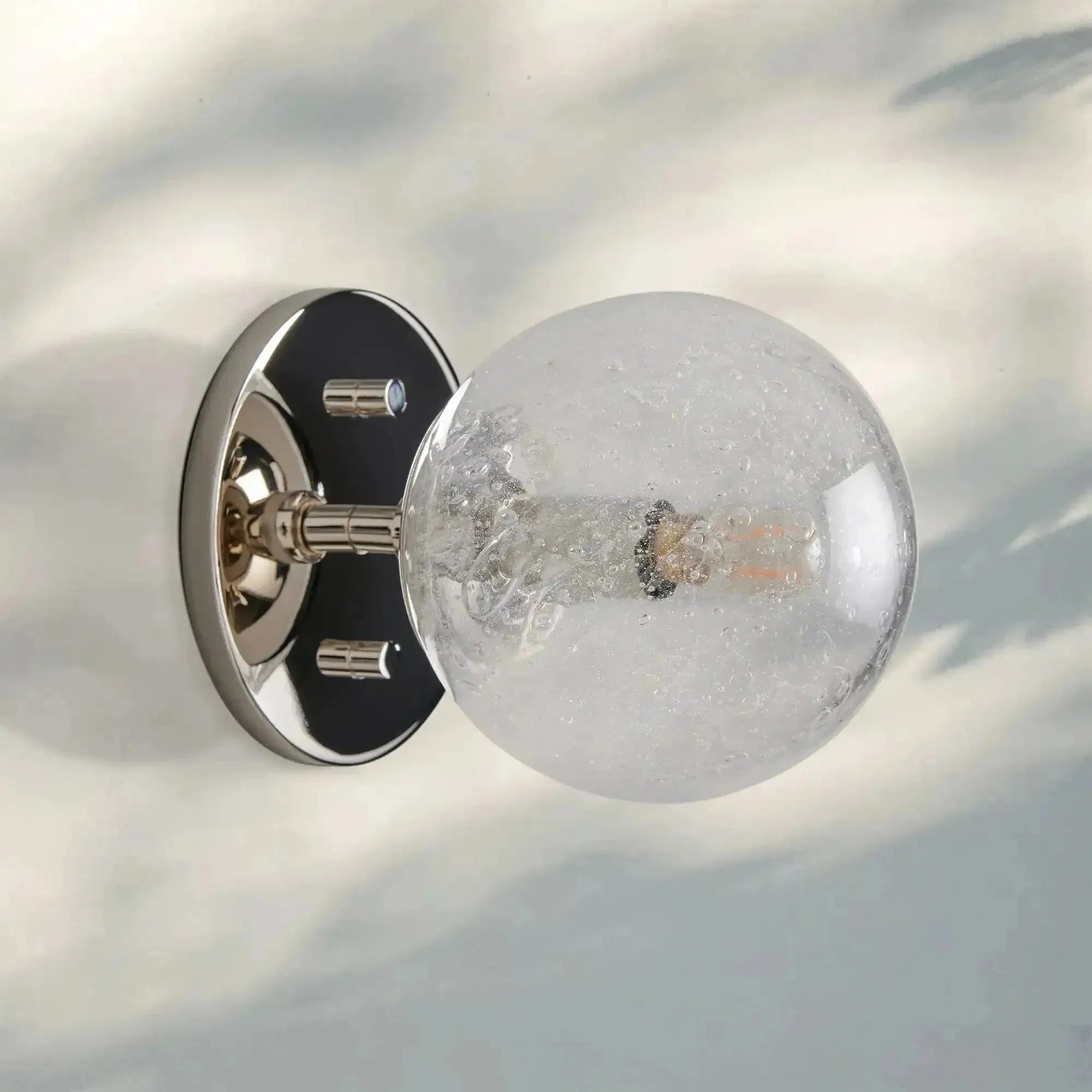 Mandoza Sconce - NickelBlushlighting
