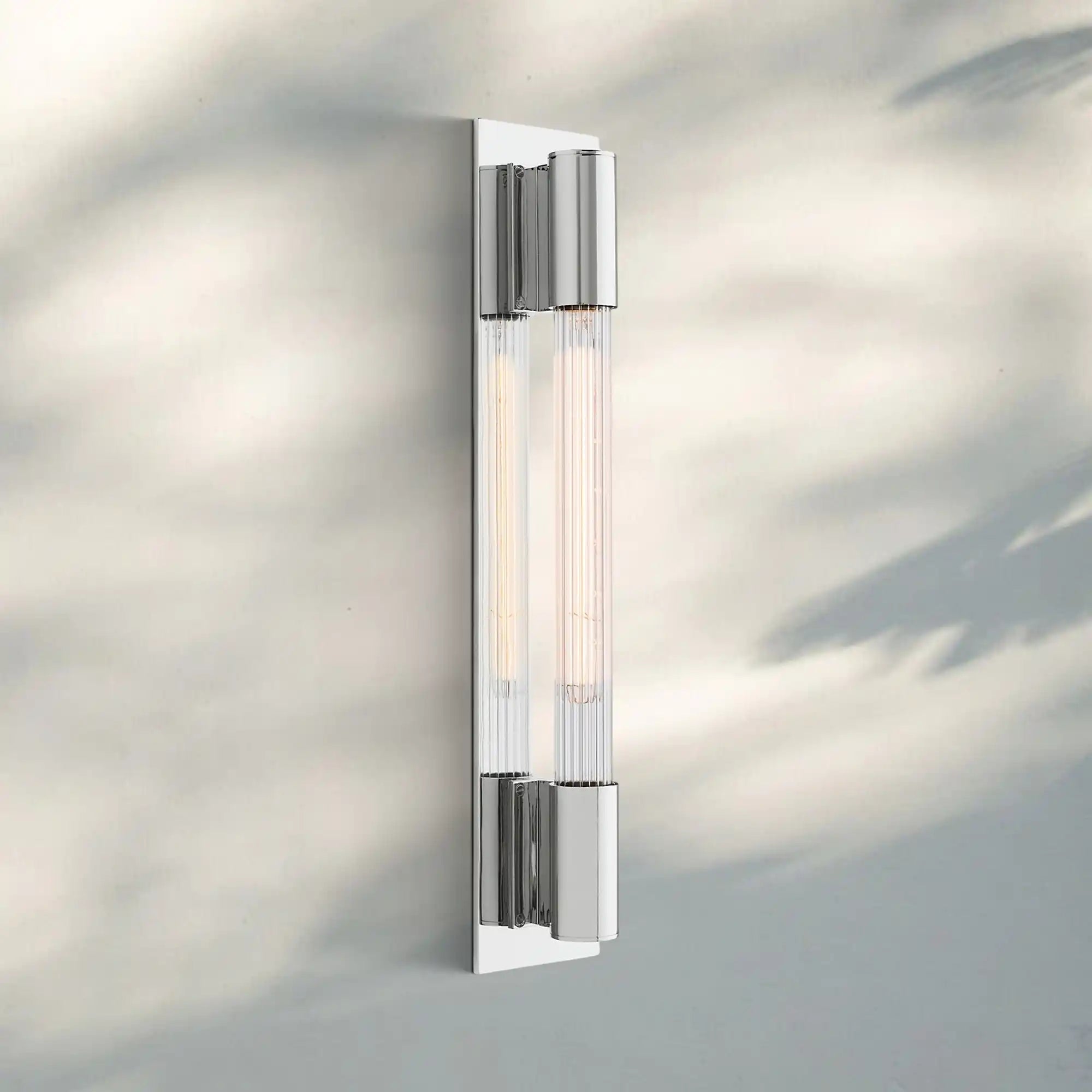 Massenet Metal Wall Sconce - Polished ChromeBlushlighting