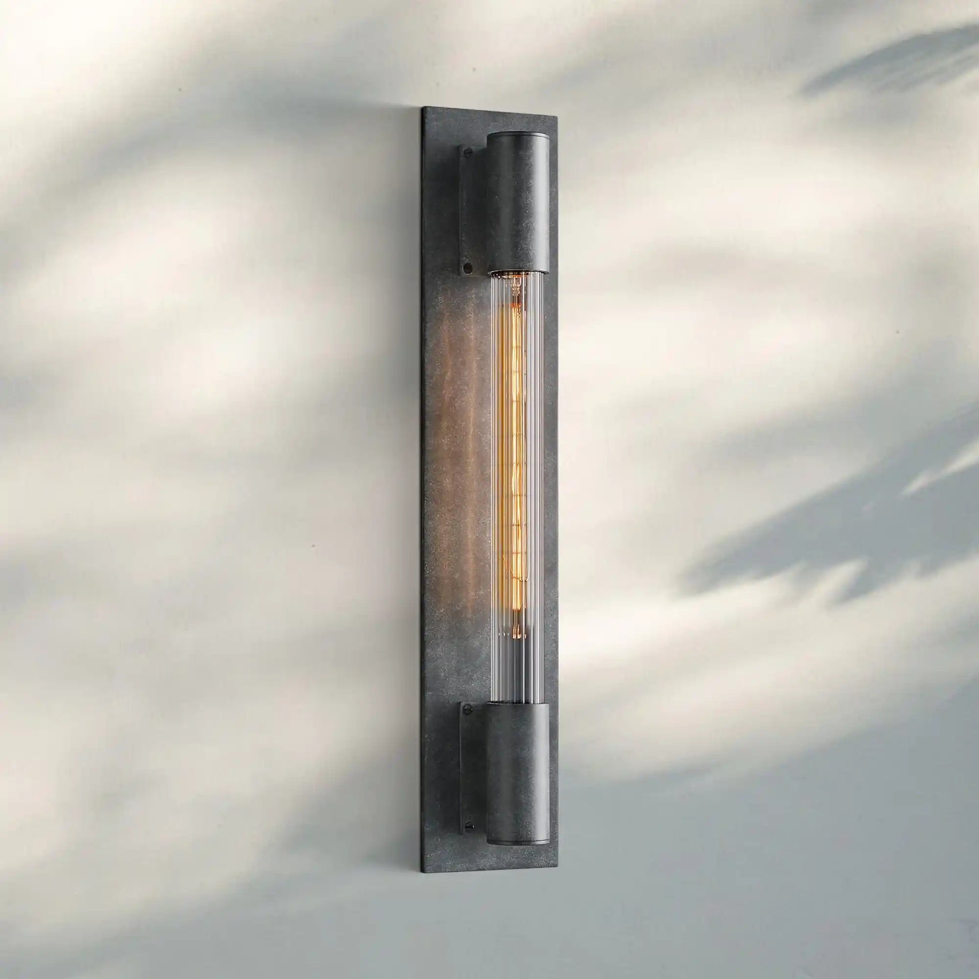 Massenet Metal Wall Sconce - Weathered ZincBlushlighting