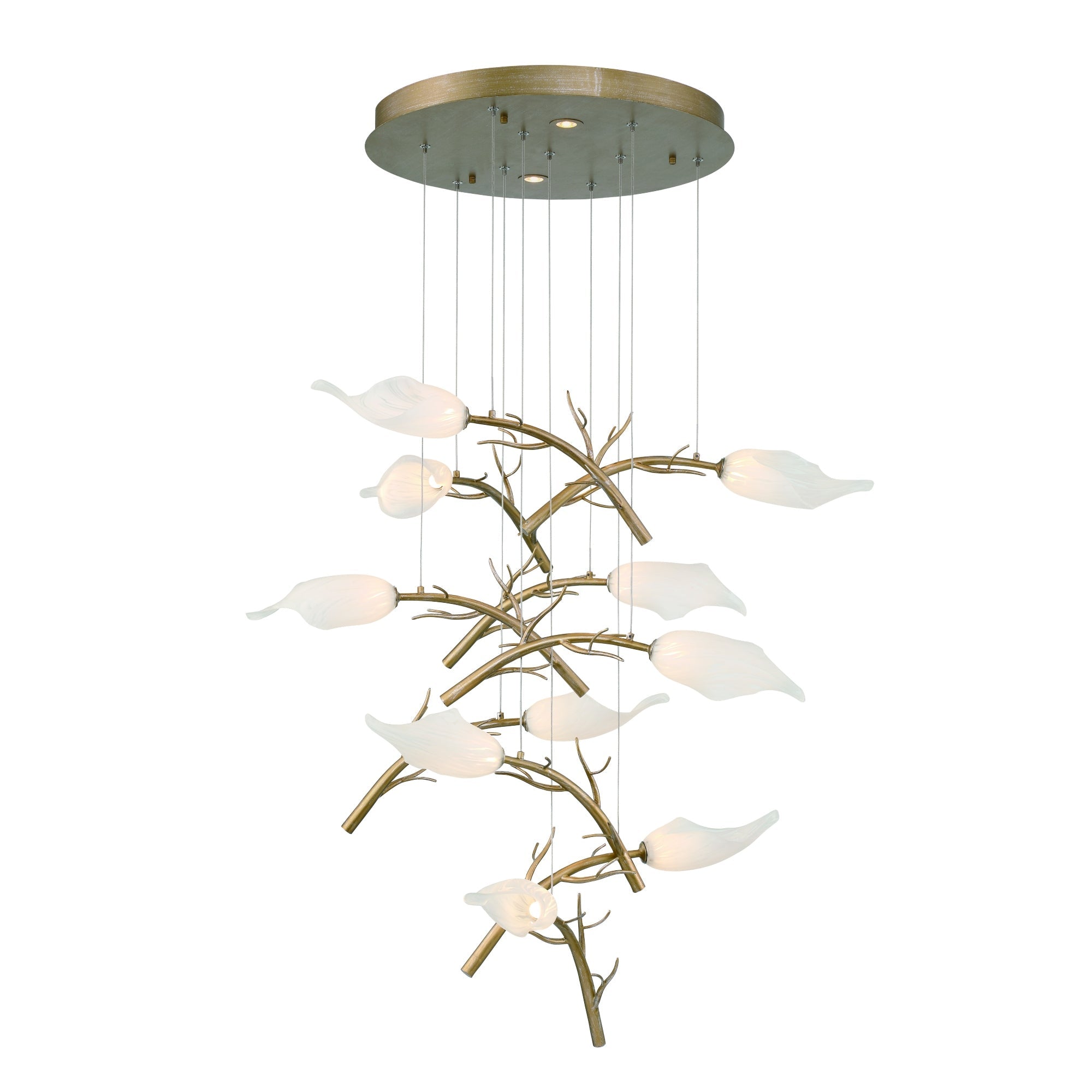 Matera Integrated LED Grand Chandelier 10 - Light - Blushlighting
