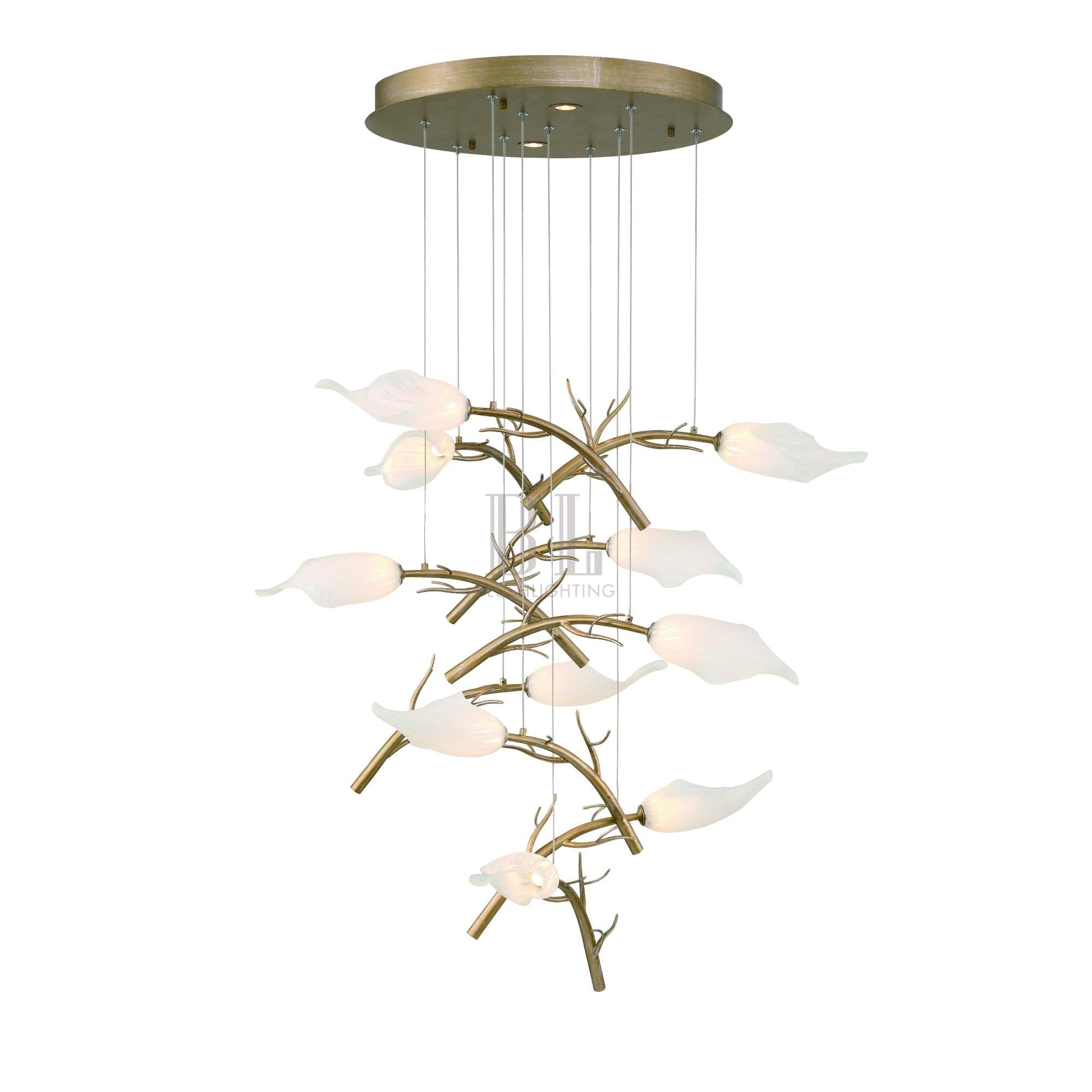 Matera Integrated LED Grand Chandelier 10 - Light - Blushlighting