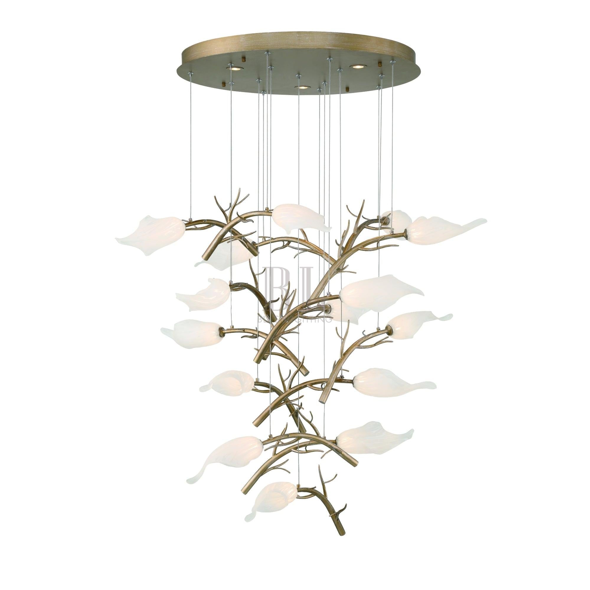Matera Integrated LED Grand Chandelier 15 - Light - Blushlighting