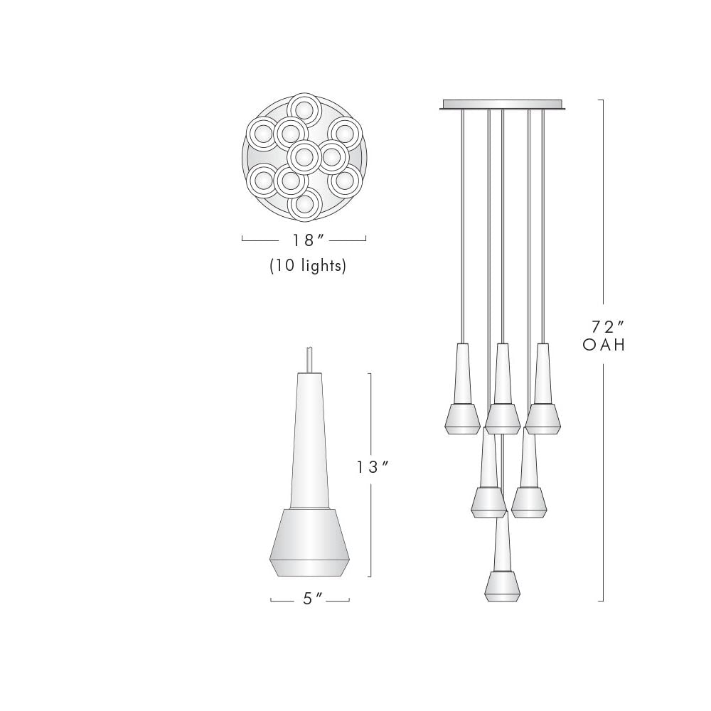 Maxine Modern Crystal Circular Pendant Lights - Blushlighting