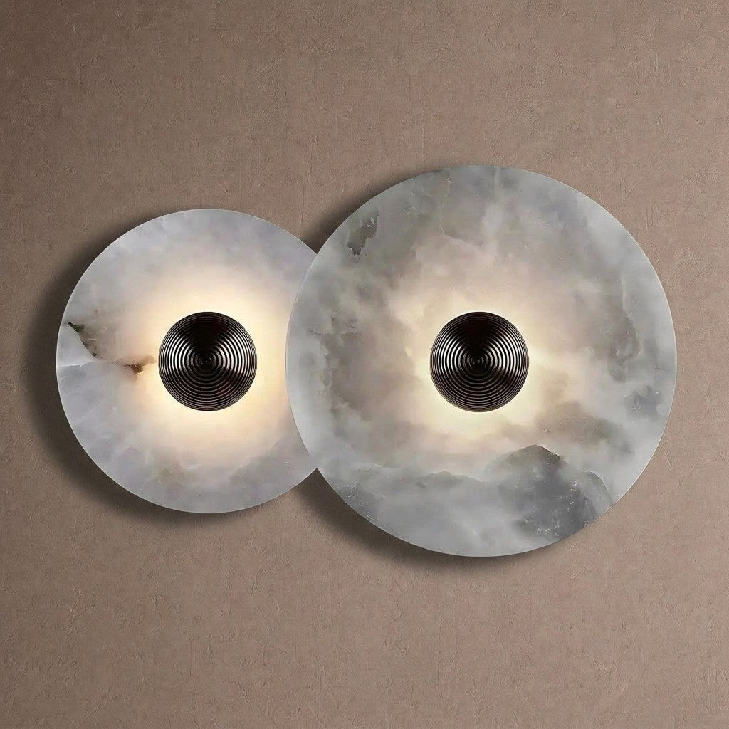 Median Alabaster Flush mount - 2 Surface - BronzeBlushlighting