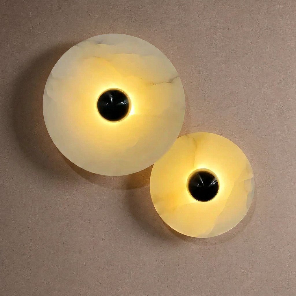 Median Alabaster Flush mount - 2 Surface - BronzeBlushlighting