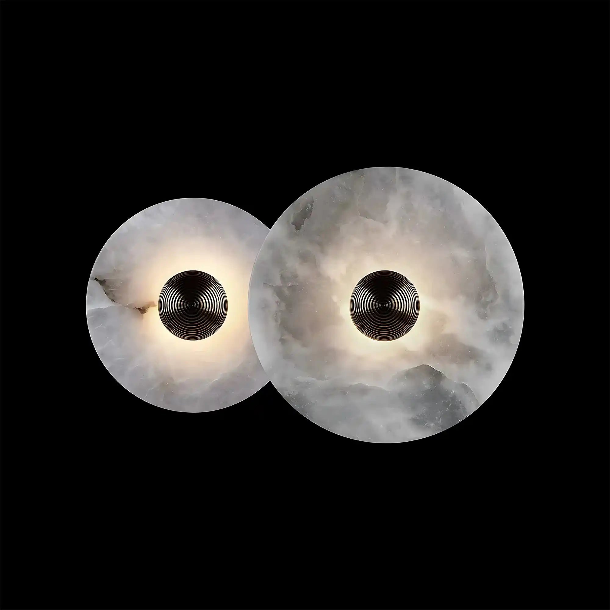 Median Alabaster Flush mount - 2 Surface - BronzeBlushlighting