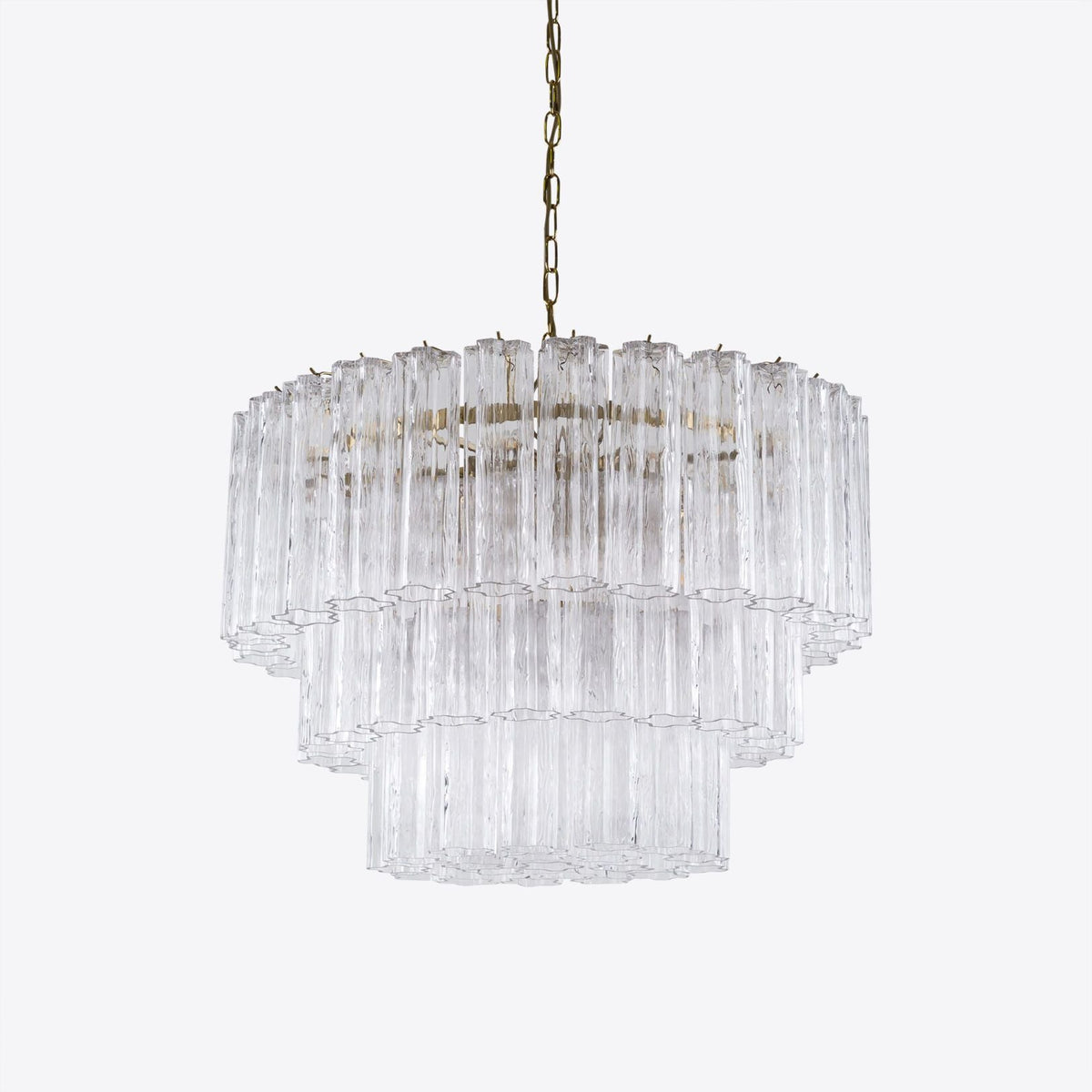 Medium Treviso Murano Chandelier 28" - Pink28"Blushlighting
