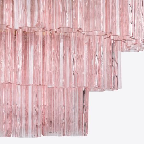 Medium Treviso Murano Chandelier 28" - Pink28"Blushlighting