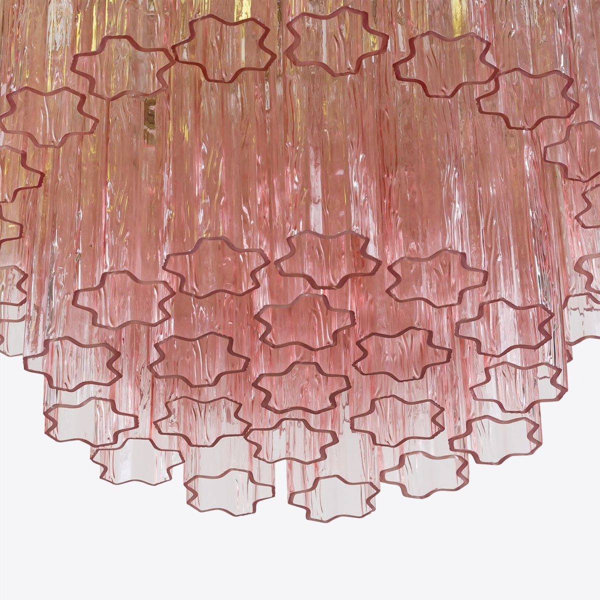 Medium Treviso Murano Chandelier 28" - Pink28"Blushlighting
