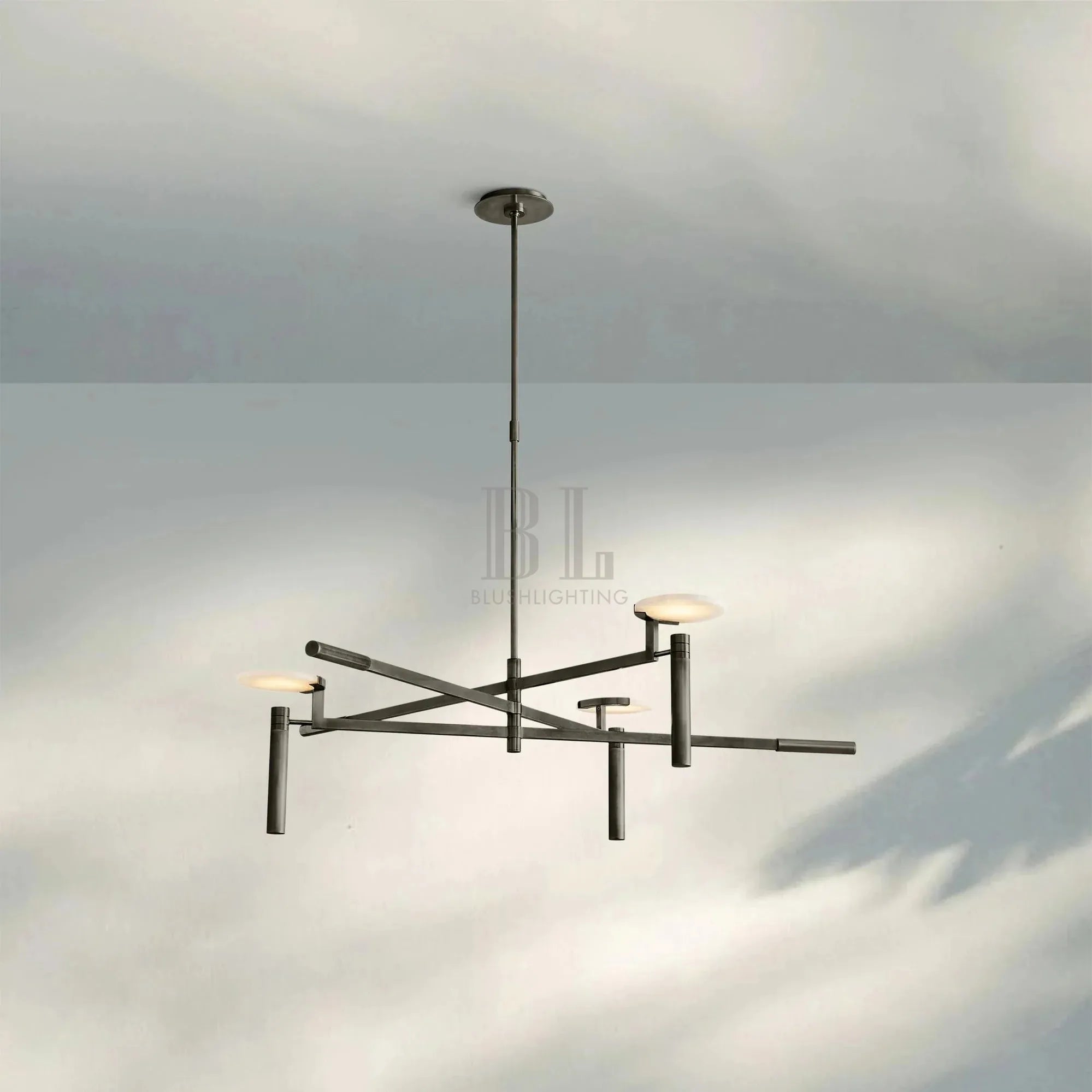 Melange Round Chandelier 45" 60" - Blushlighting