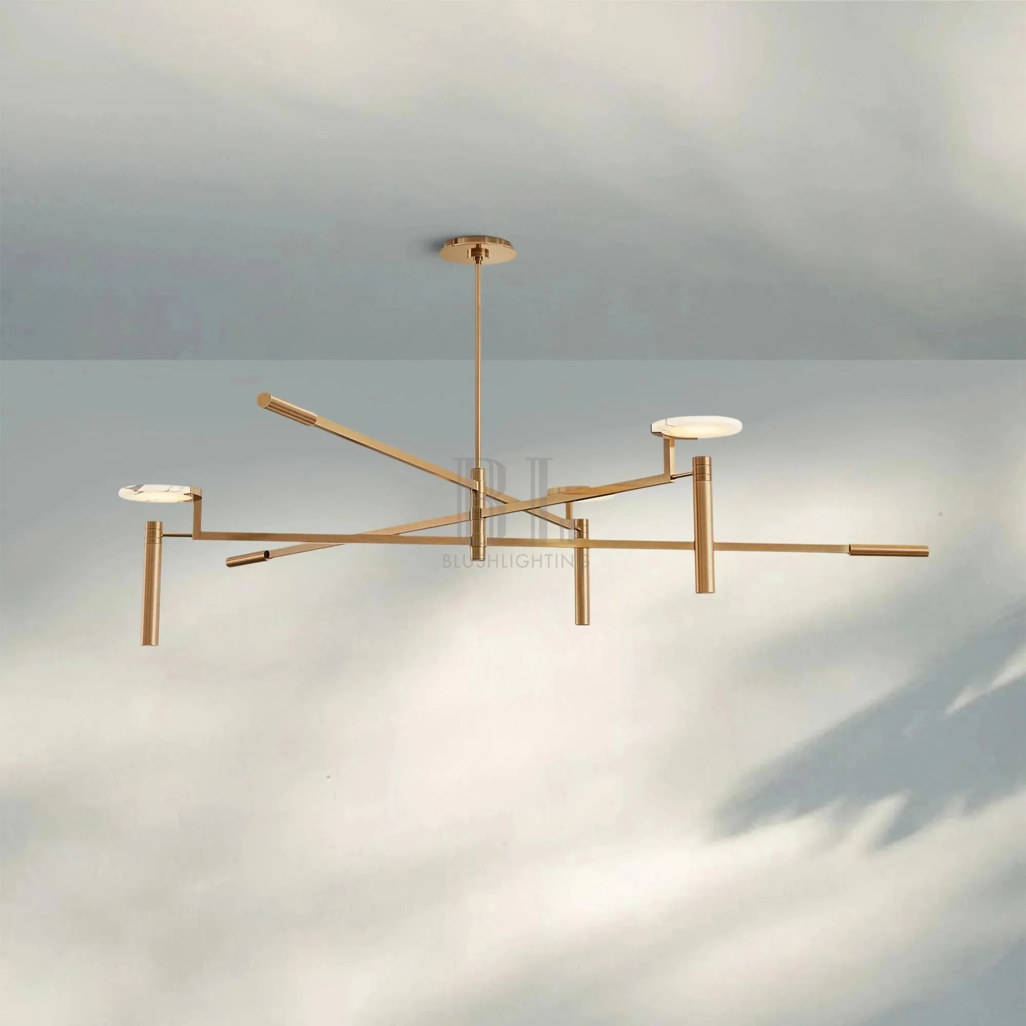 Melange Round Chandelier 45" 60" - Blushlighting