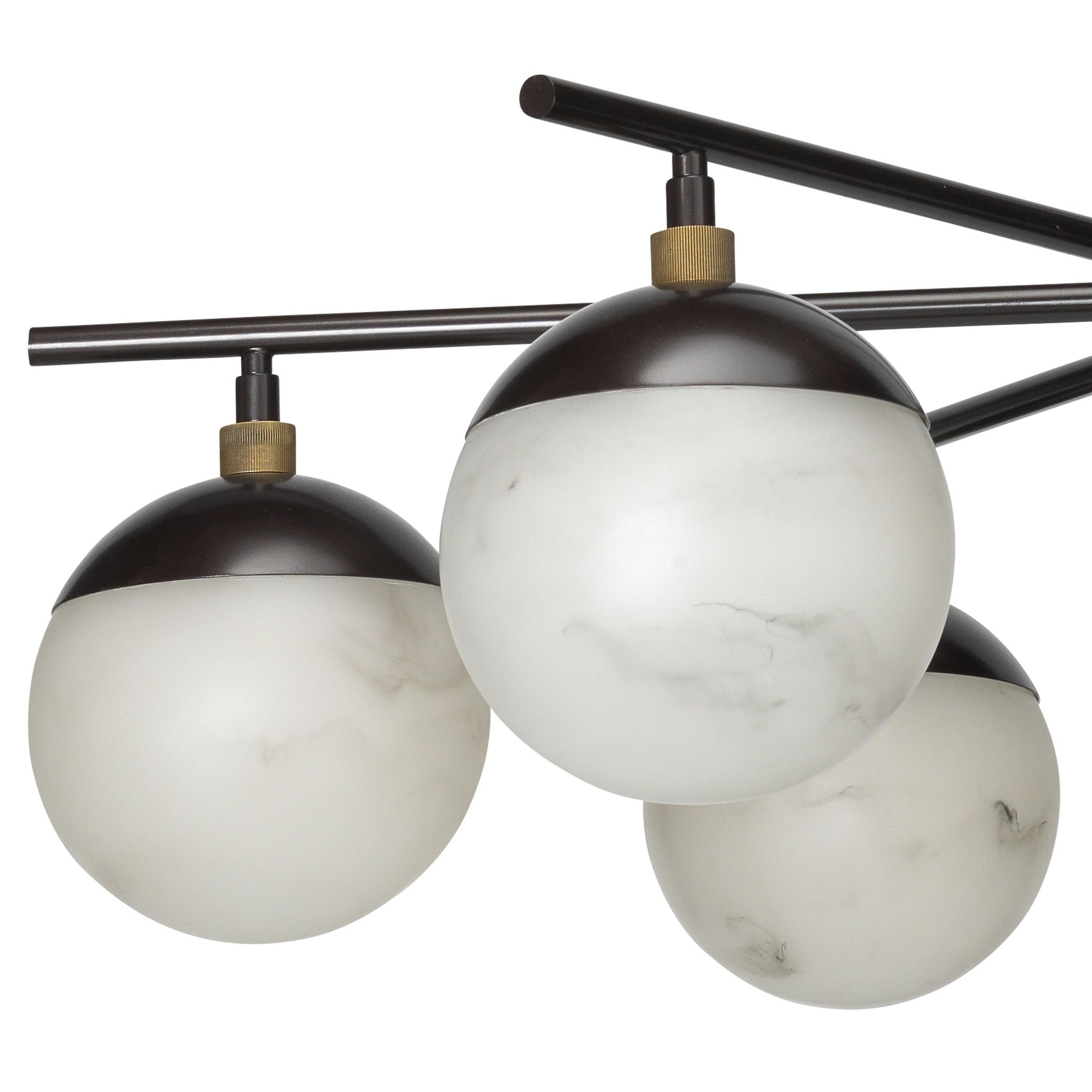 Metro Alabaster 6 Light Chandelier-chandeliers for dining room,chandeliers for stairways,chandeliers for foyer,chandeliers for bedrooms,chandeliers for kitchen,chandeliers for living room-Blushlighting