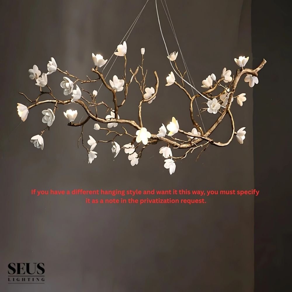 Minas Rustic Tree Branch Chandelier - Black47.24” ( 120 cm )Warm White 3000KBlushlighting