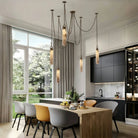 Alabaster Flint 1/2/3/5/7/9/12/15-Light LED Multi-Drop Pendant-Blushlighting