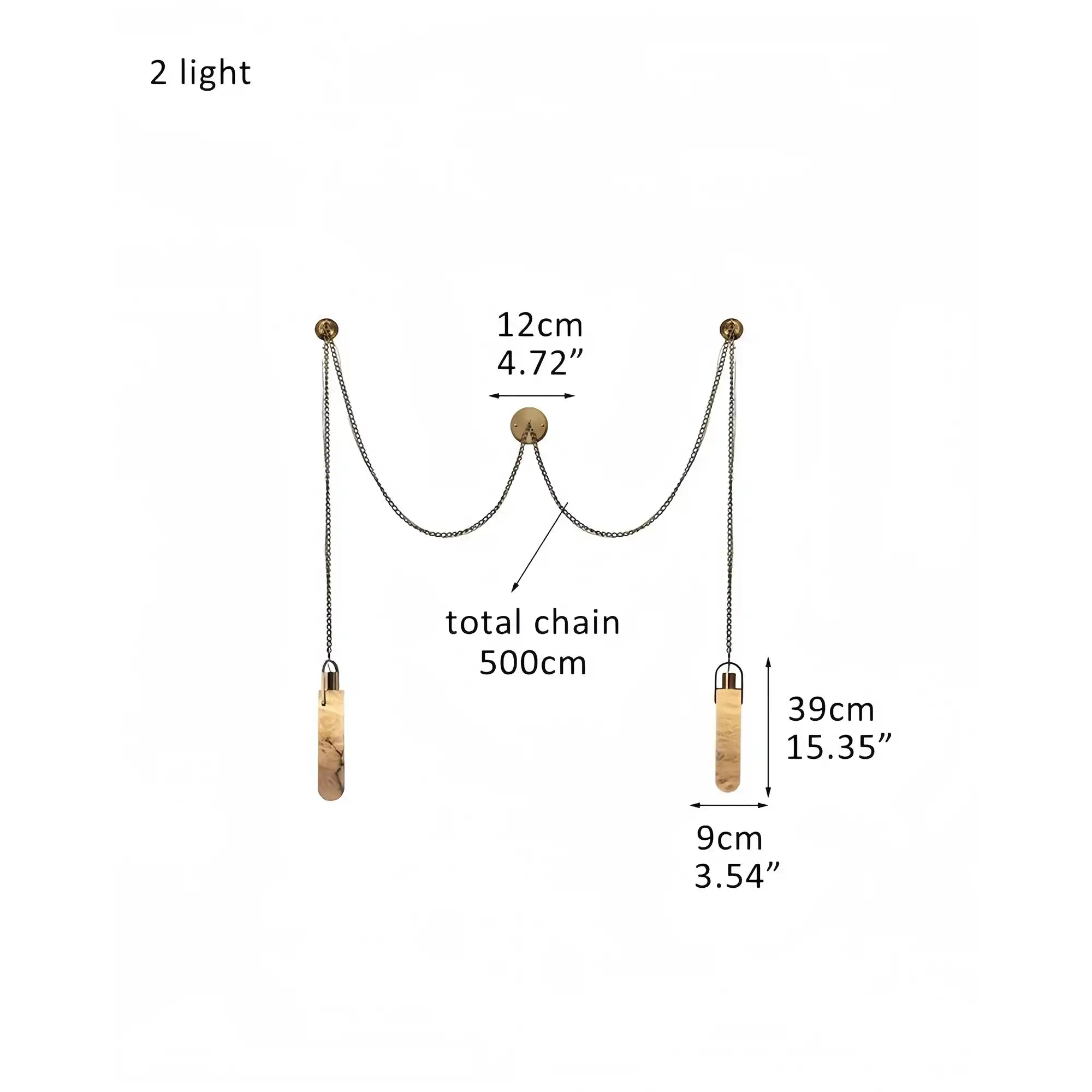 Alabaster Flint 1/2/3/5/7/9/12/15-Light LED Multi-Drop Pendant-Blushlighting