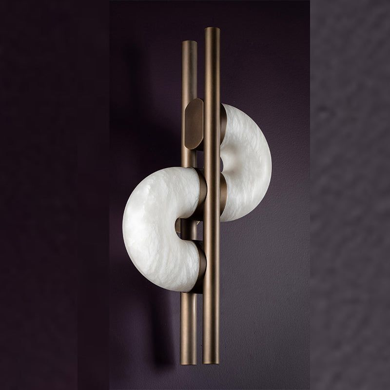 Modern Alabaster Global Wall Sconce-Blushlighting