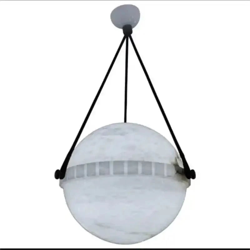 Modern Alabaster Globe Pendant Light - Blushlighting