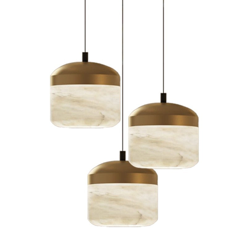 Ava Radiance - United Modern Alabaster Pendant Lamp For Staircase, Kitchen Pendant Light Chandelier Kevin Studio Inc