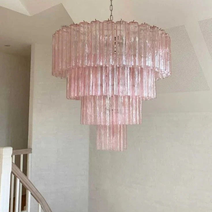 Modern Art Design 3/4/5/7 - Tier Hand - blown Glass Tiered Chandelier - Blushlighting
