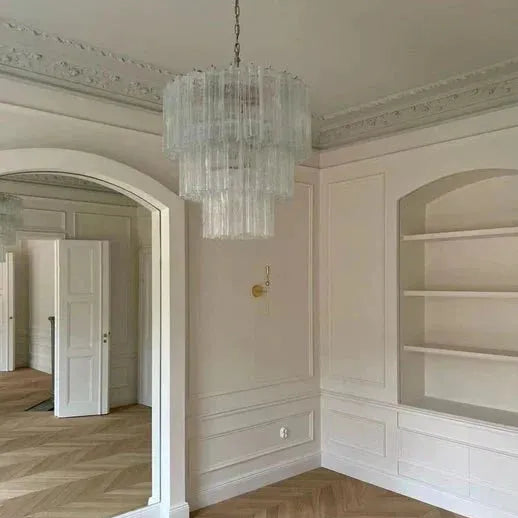 Modern Art Design 3/4/5/7 - Tier Hand - blown Glass Tiered Chandelier - Blushlighting