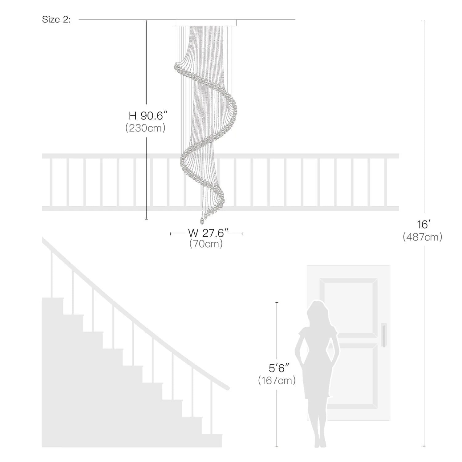 Modern Art Design Crystal Spiral Raindrop Chandelier - Blushlighting