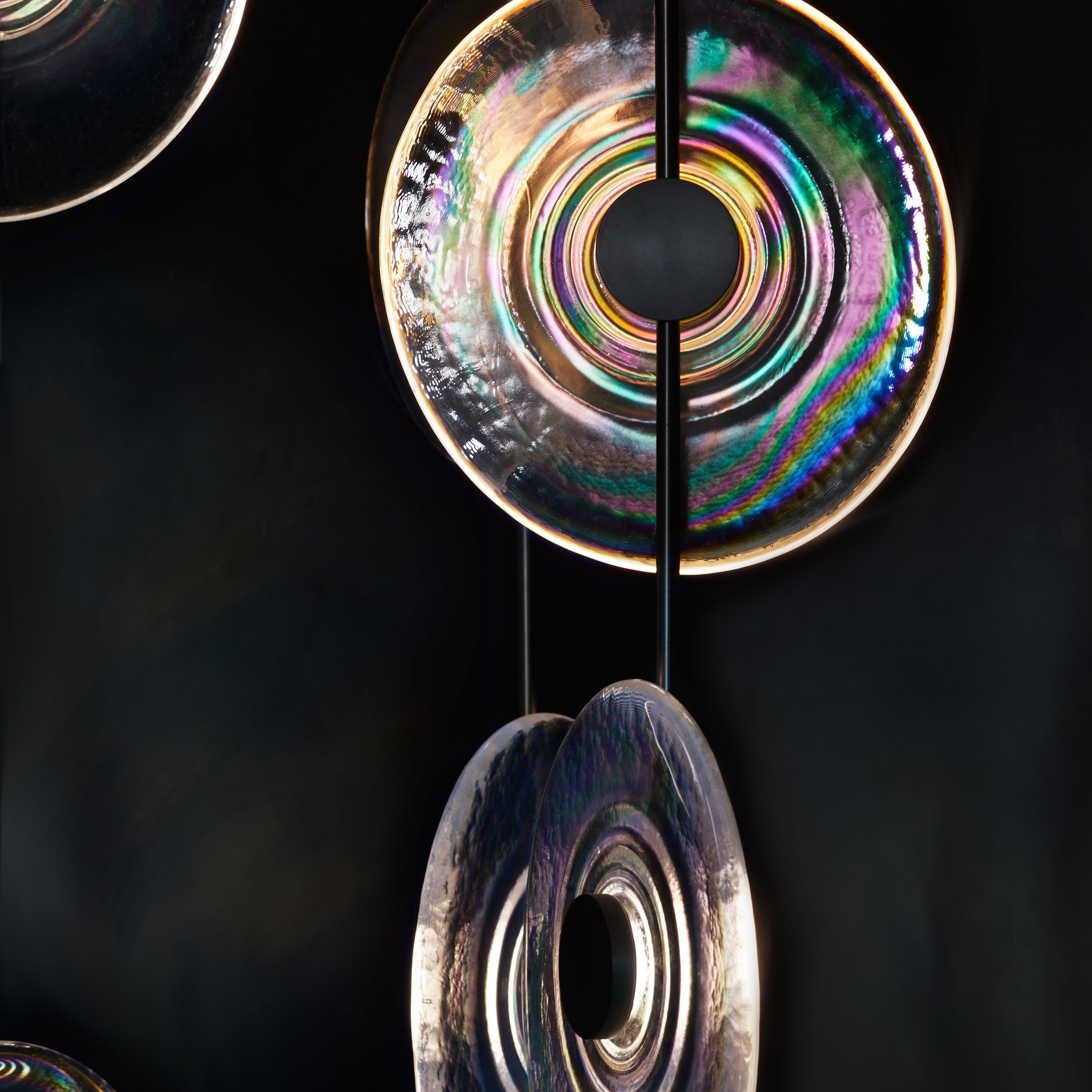 Modern Art Design Radiant Glass Chandelier - Single Pendant/3 Pieces/D12.5"*H48"BrassBlushlighting