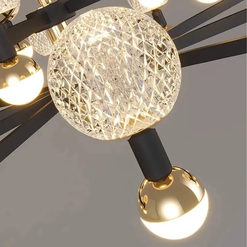 Modern Black Linear Dining Room Chandelier 12/16 Lights - 16 LightWarm White 3000KBlushlighting