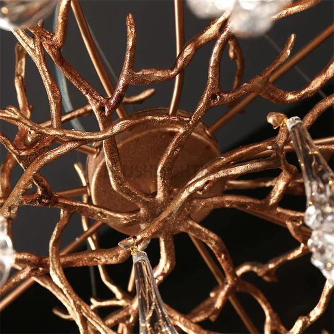 Modern Branch Chandelier Drop Flower D 31.5"-Blushlighting-Blushlighting