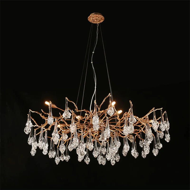Modern Branch Chandelier Drop Flower D 31.5"-Blushlighting-Blushlighting