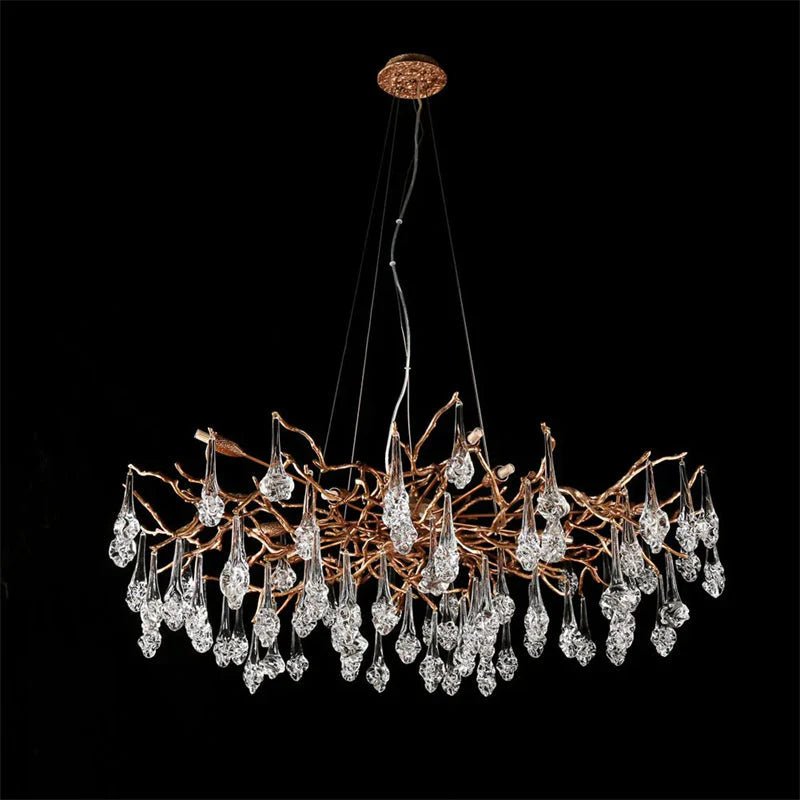 Modern Branch Chandelier Drop Flower D 31.5"-Blushlighting-Blushlighting