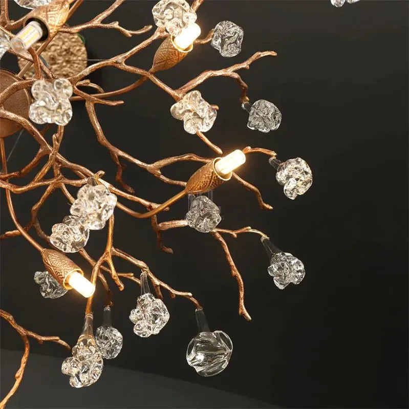 Modern Branch Chandelier Drop Flower D 39.3" - Blushlighting