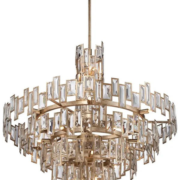 Modern Creative Art Design Multi - Tier Gyroscopic Crystal Chandelier - D30.75"*H36.5"Blushlighting