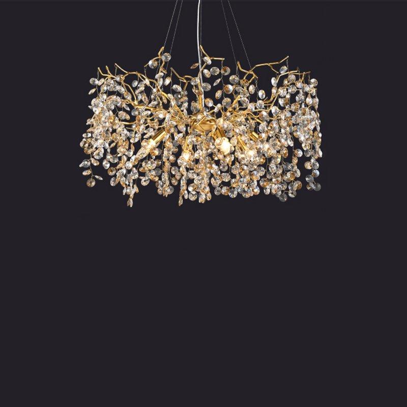 Modern Crystal Branch Chandelier for Foyer Entryway 1.5"D-Blushlighting-Blushlighting