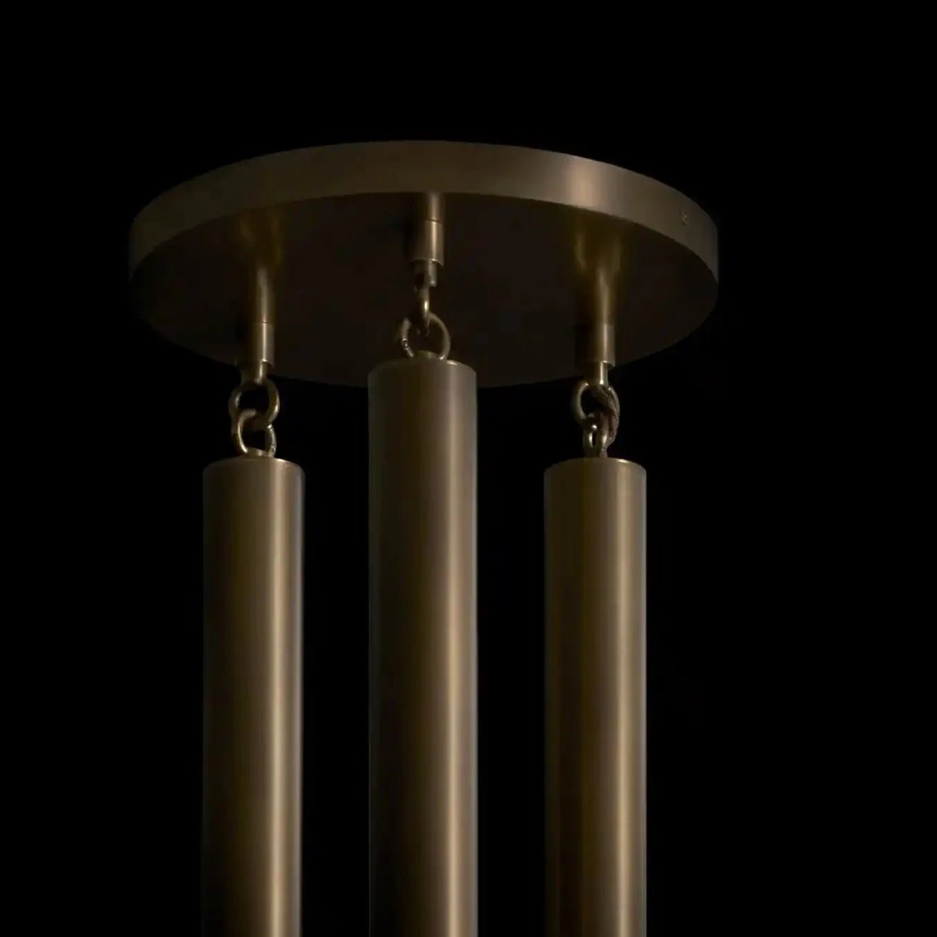 Modern Heritage Horsehair 9 - Light Pendant Unique Luxury Light Fixture - Blackened BrassJet BlackBlushlighting
